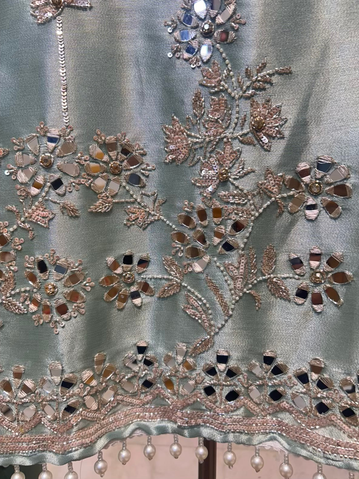Zehraani Sequin Naqsh Suit (Powder Blue)