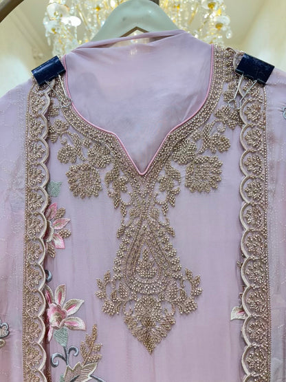Ruhani Thread Organza Suit