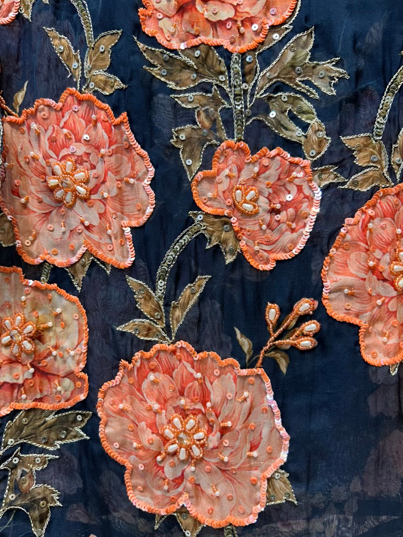 Zarhaya Karigari Suit (Navy Blue)