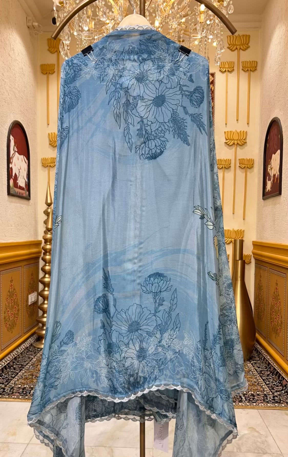 Eshira Print Noor Suit (Blue)