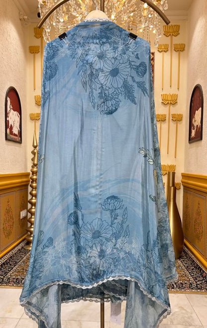 Eshira Print Noor Suit (Blue)