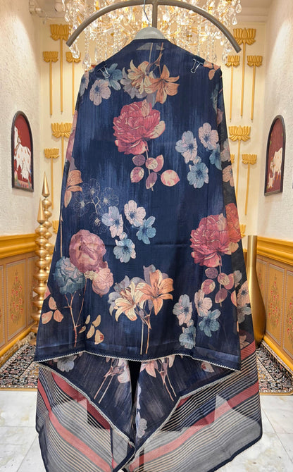 Tusrina NoorPrint Suit (Black)