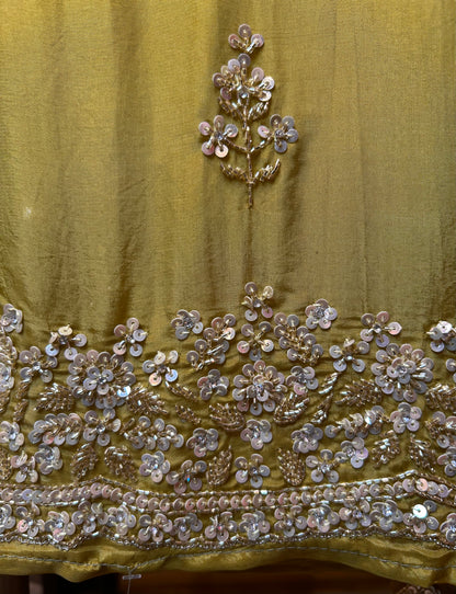 Afsaneh Organza Suit (Lime Green)