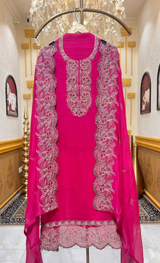 Iraaya Mul Noor Suit (Pink)