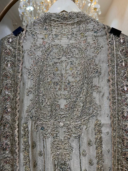 Ishmira Zari Flow Suit (Beige)