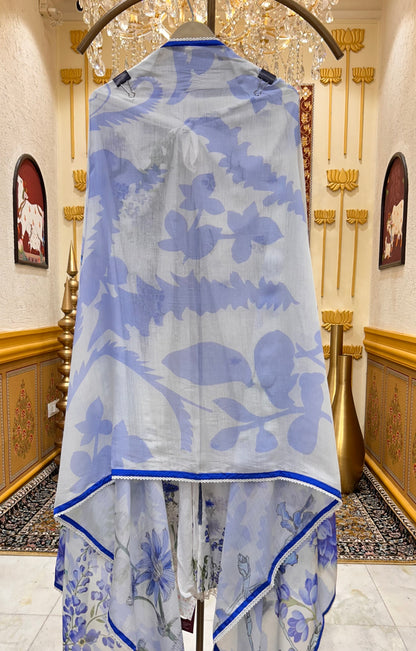 Iraaya Cotton Veil Suit (White)