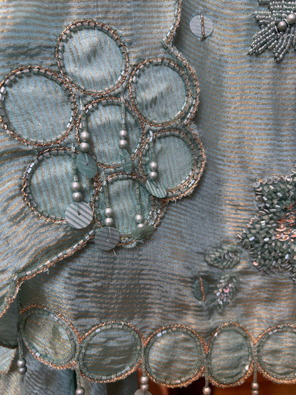 Mehira Organza Suit (Blue)