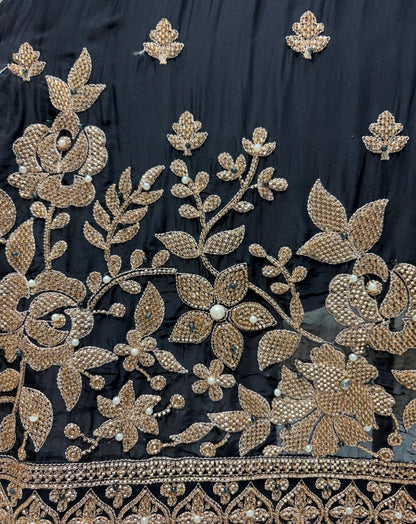 Elarune Silk Organza Suit