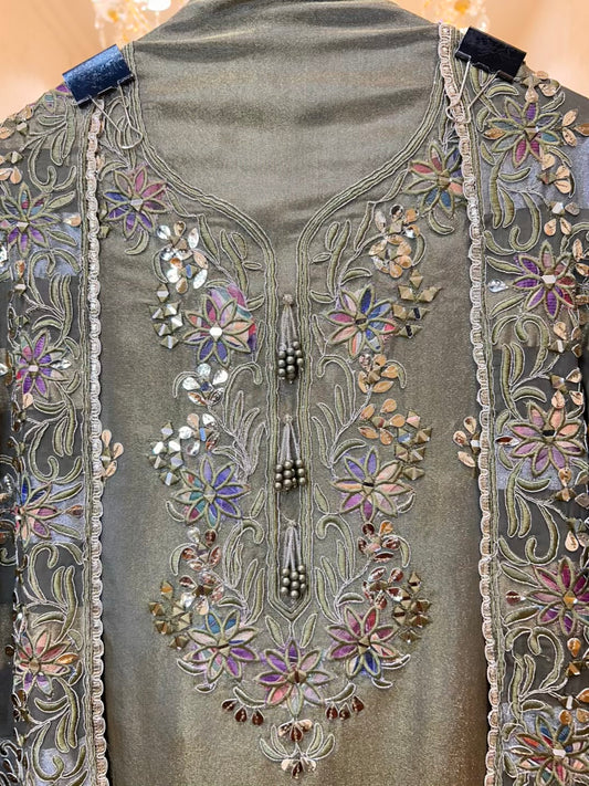 Arezya Aaina Élan Suit (Dark Green)