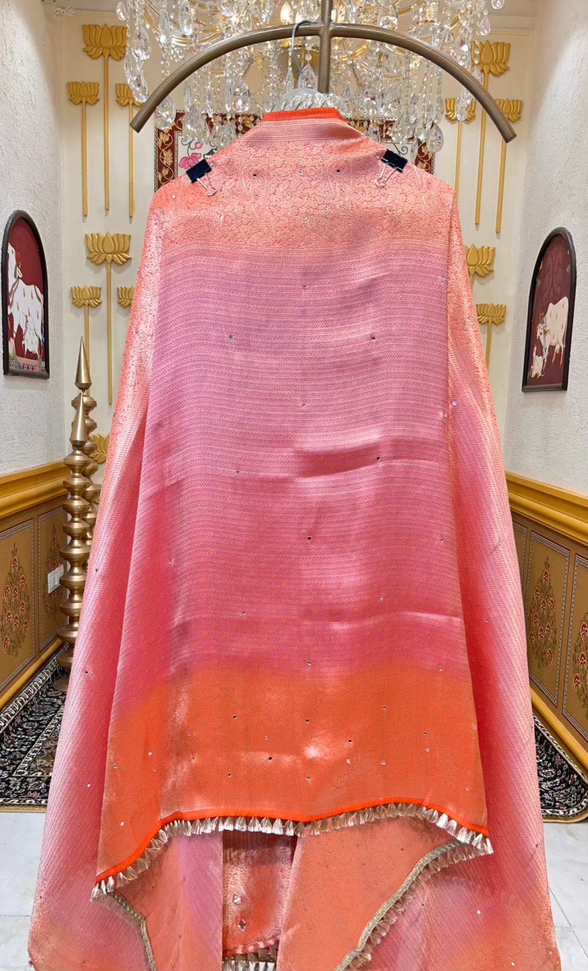 Mahzara Shahi Brocade Suit (Magenta)