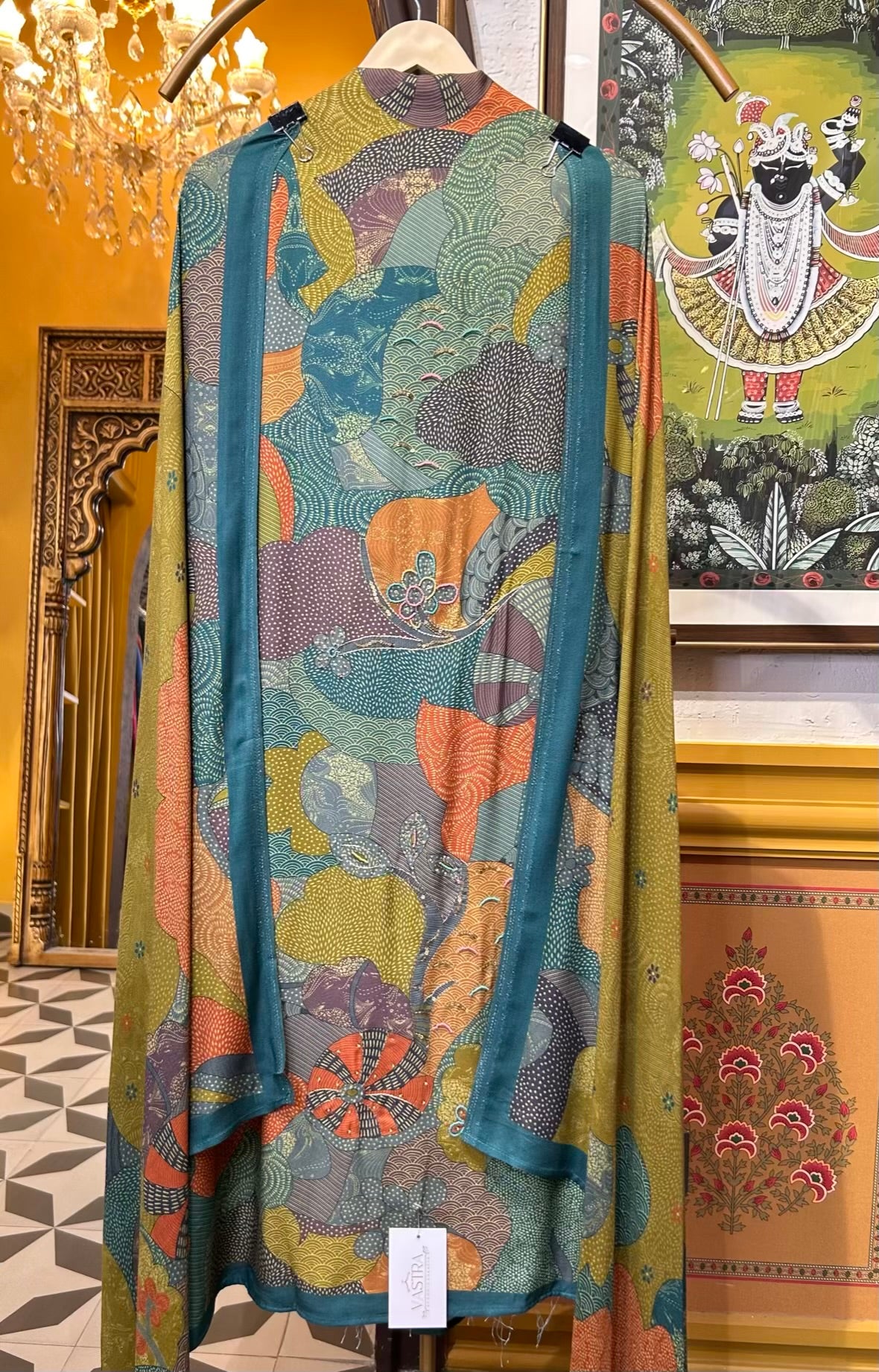 Mahroza Pashmina Suit (Green)