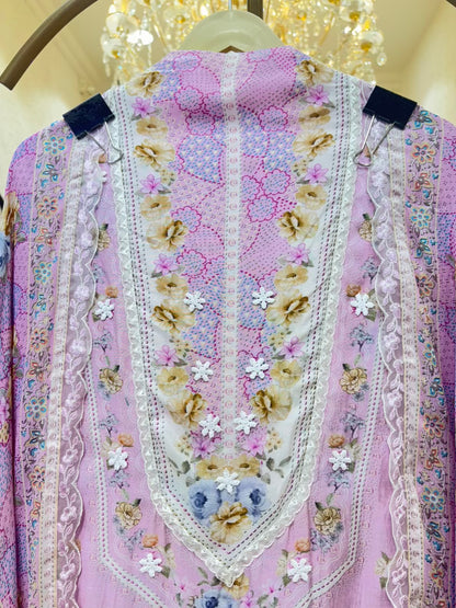 Sia Lace Muslin Suit