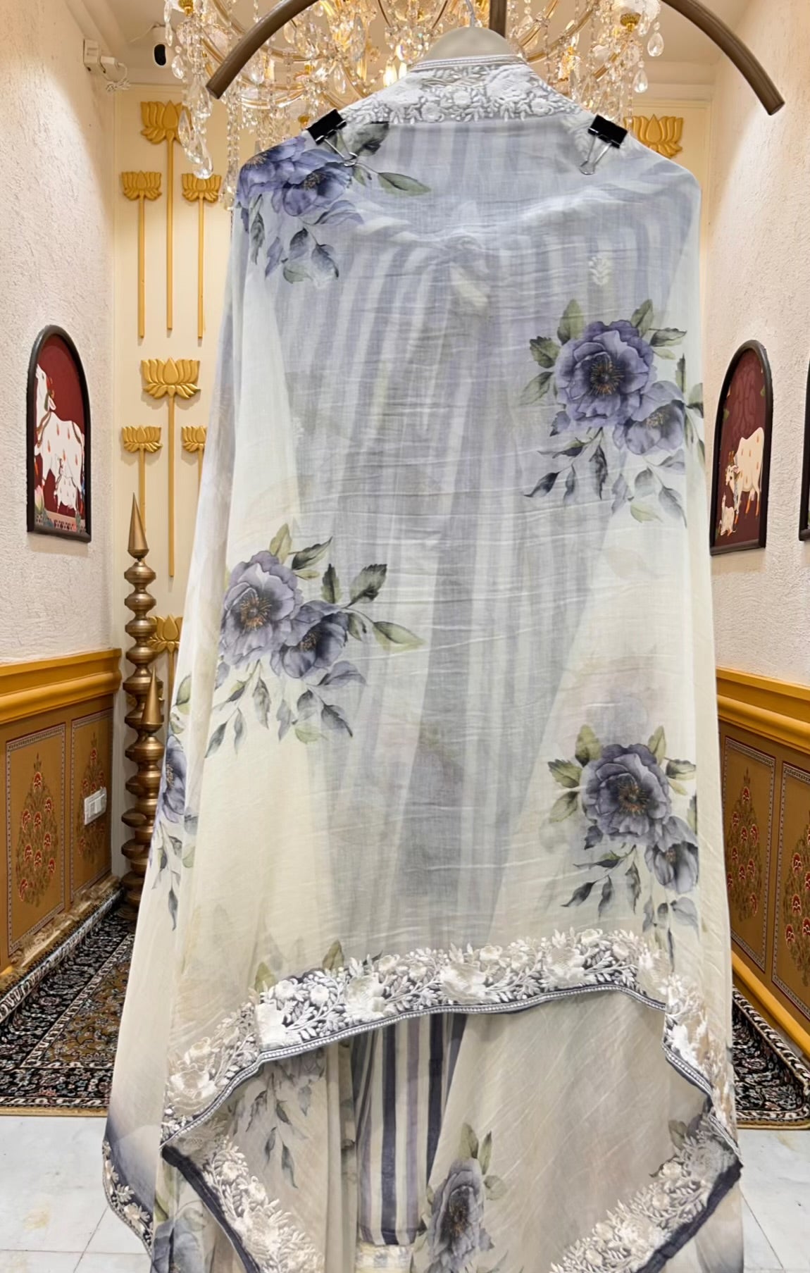Elvaya Threadline Chanderi Suit