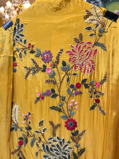 Zarehva Silk Organza Suit