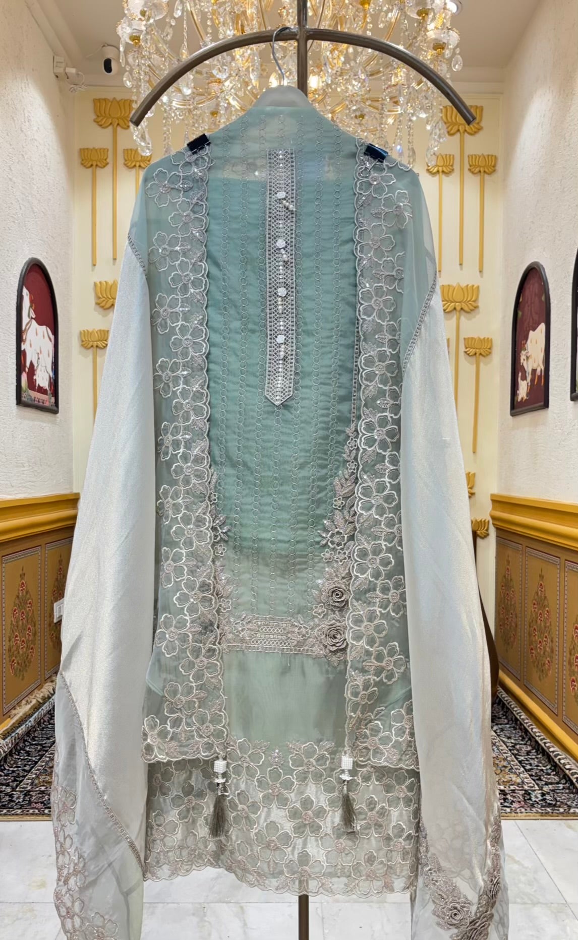 Ziana Zari Organza Suit
