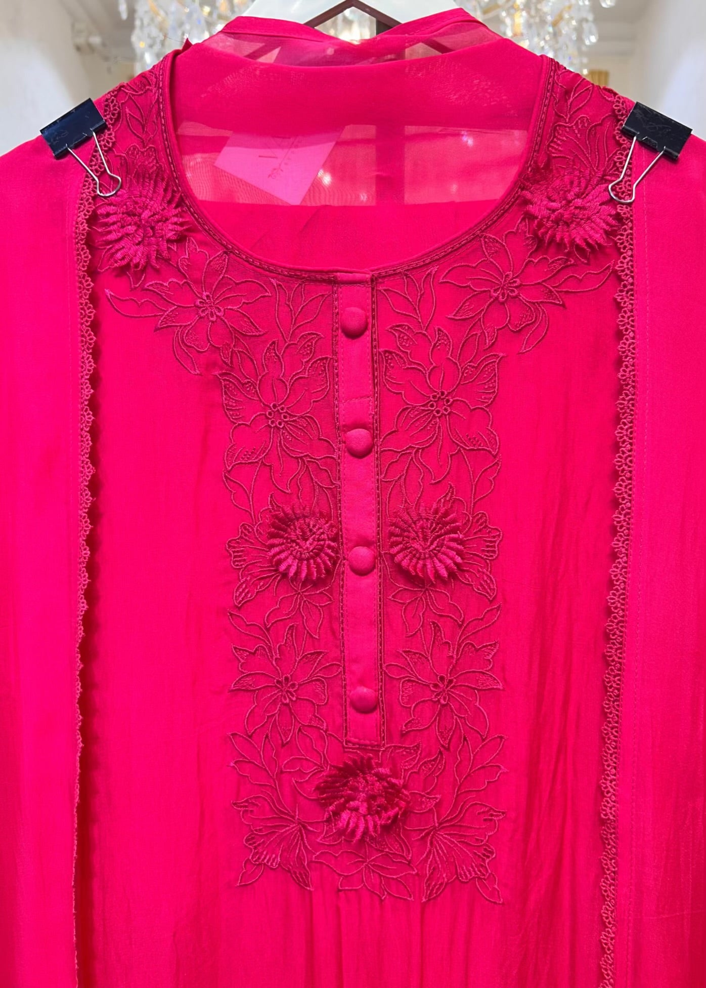 Zarleen Threadwork Suit (Pink)