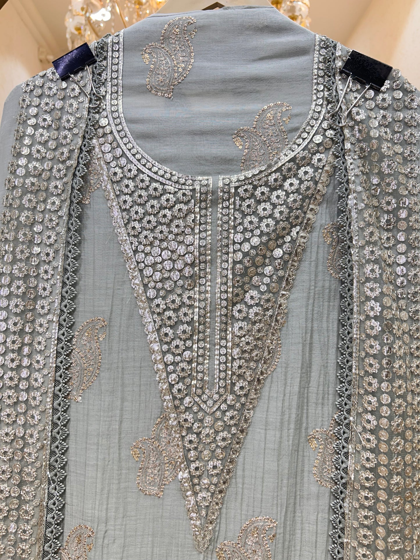 Aavya Leathercraft Chanderi Suit