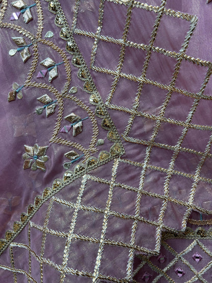 Nayra Mirror & Gotapatti Organza Suit