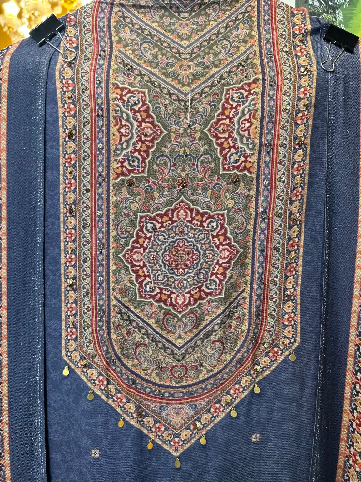 Siyana Pashmina Suit (Turquoise)