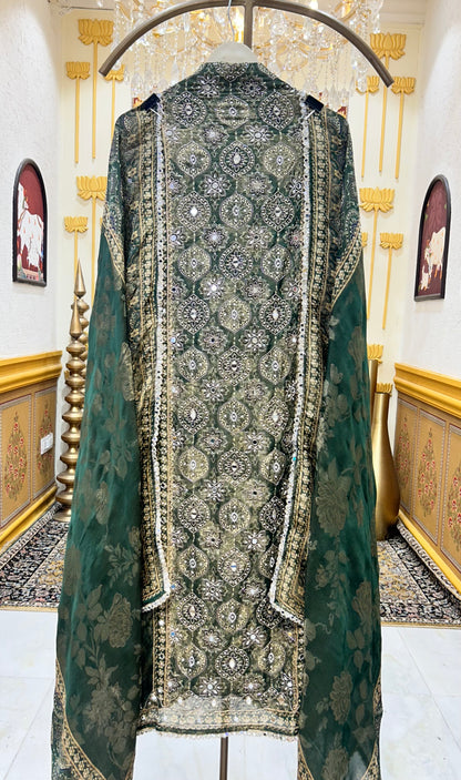 Elmehira Silk Organza Suit