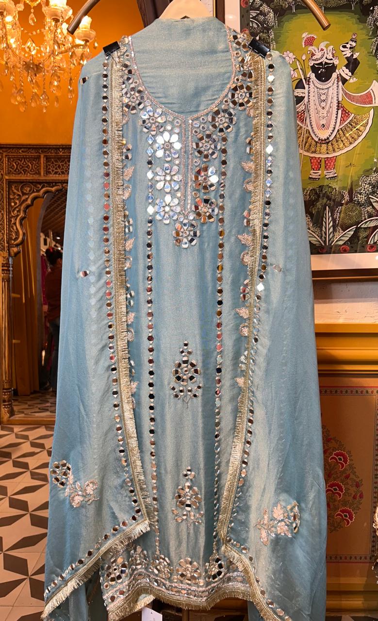 Zarnooré-Kiran Suit (Blue)