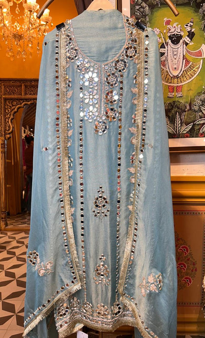 Zarnooré-Kiran Suit (Blue)