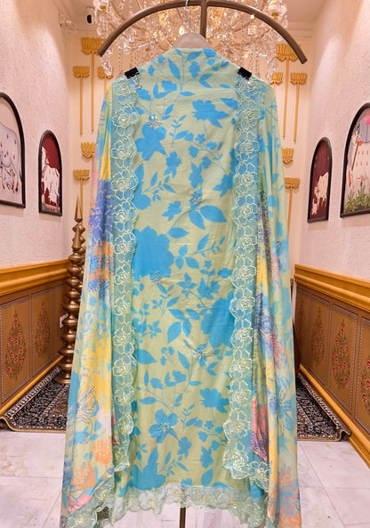 Avena Sequin Print Suit