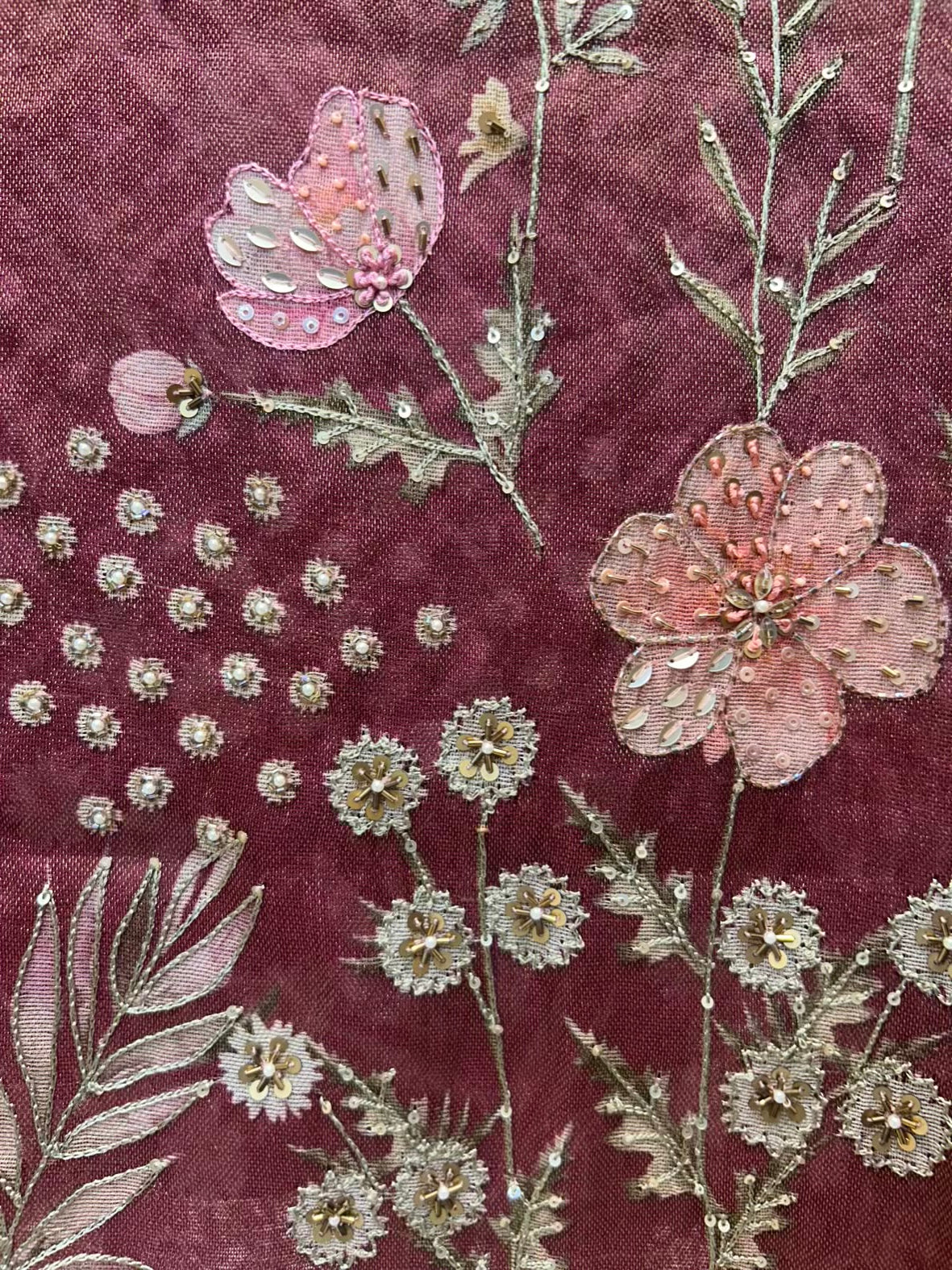 Zarveesha Handprint Élan Suit (Mauve)