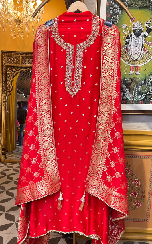 Gulnaaz Adaa Suit (Red)