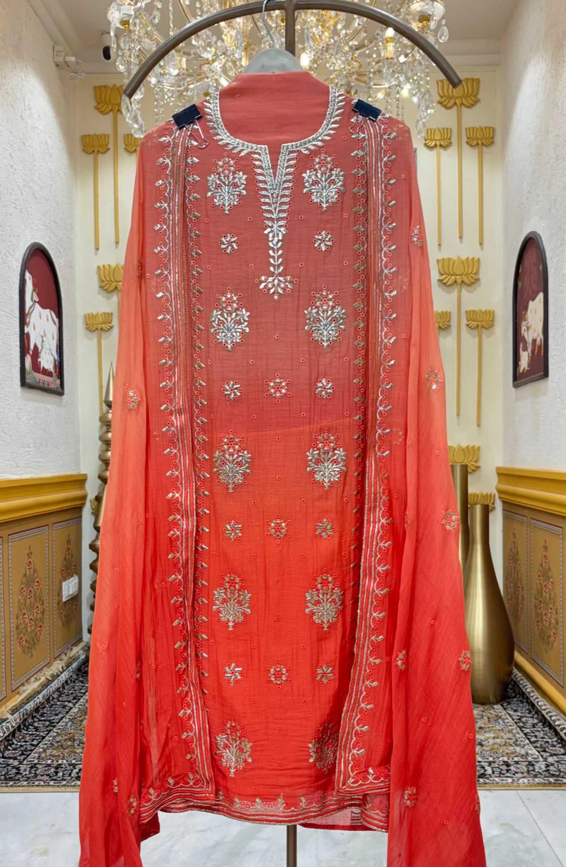 Taara Pita Chanderi Suit
