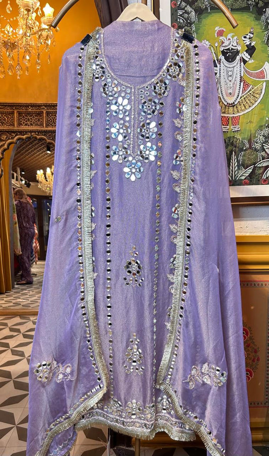 Zarnooré-Kiran Suit (Lavender)