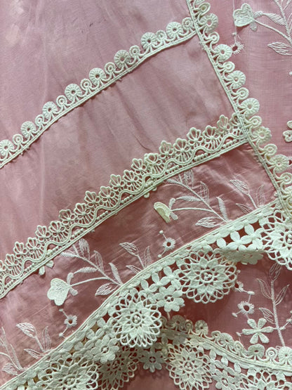 Roselle Crochet Chanderi Suit