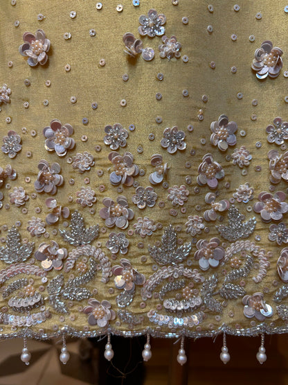 Ishvani Organza Suit (Yellow)