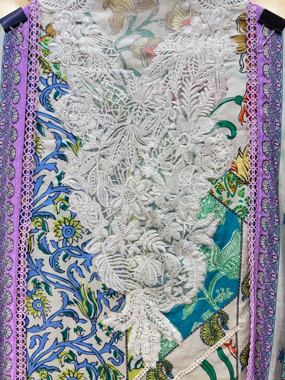 Roshira Printed Muslin Suit