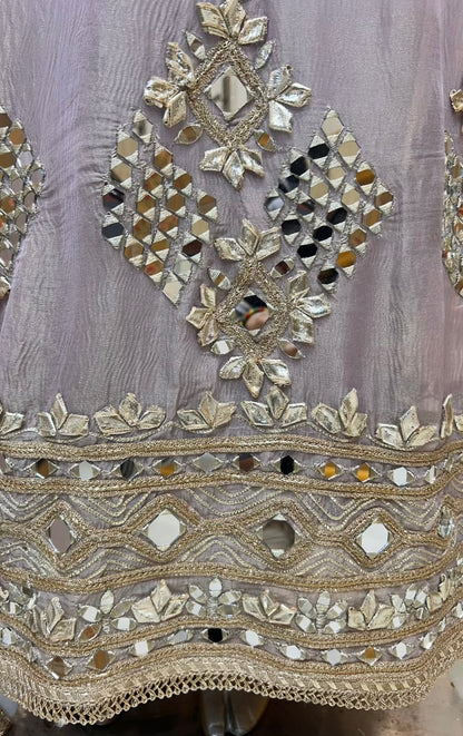 Aaliya Shimmer Noor Anarkali (Lavender)
