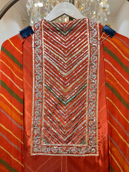 Mirvani Print Élan Suit (Rust)