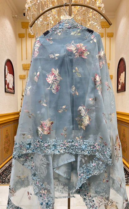 Husna Threadcrafted Suit (Blue)