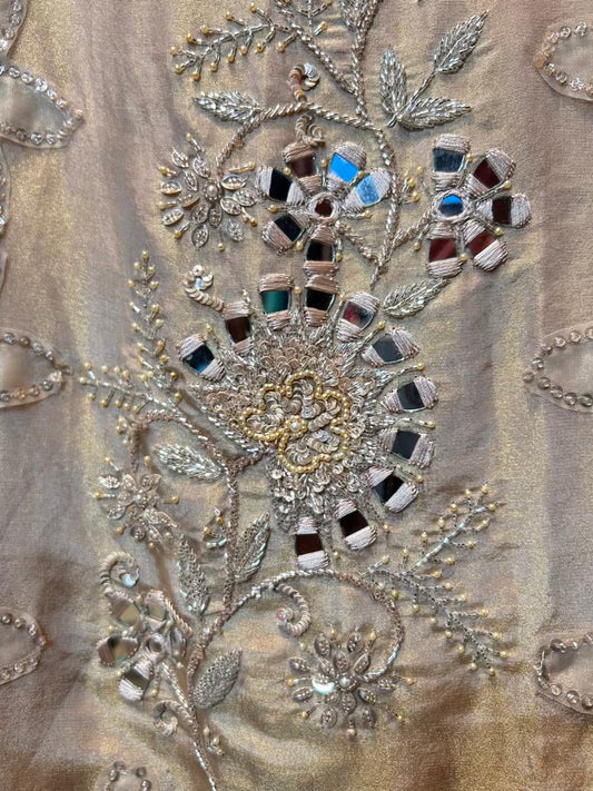 Zarqina Organza Suit (Ivory)
