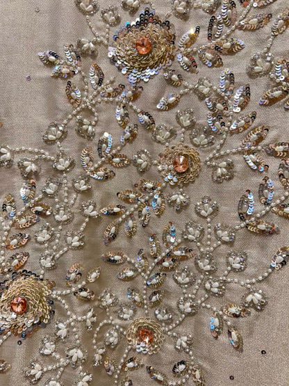 Zehriya Cutdana Veil Suit (Ivory)