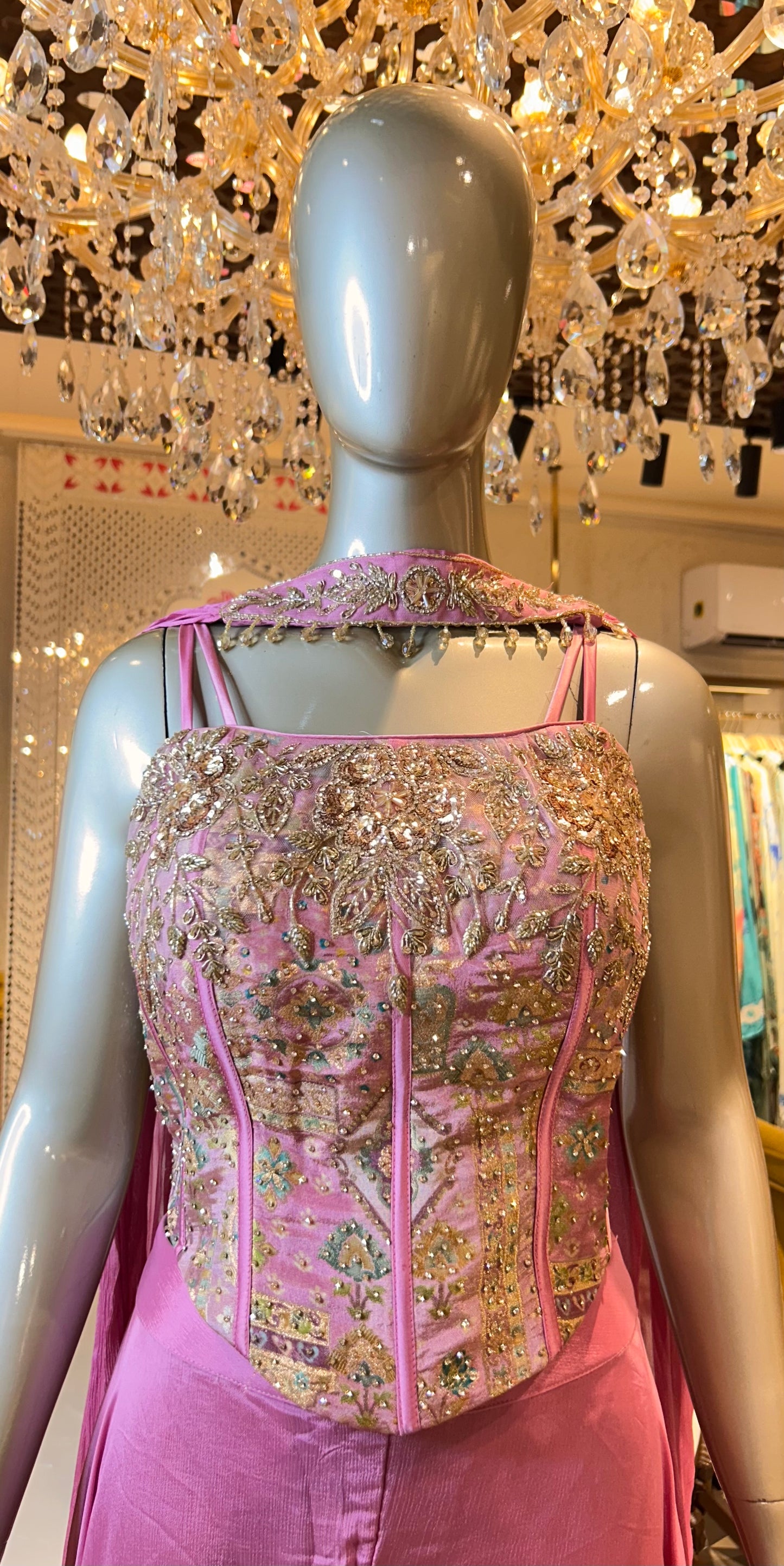 Rangmahal Crop Top Set