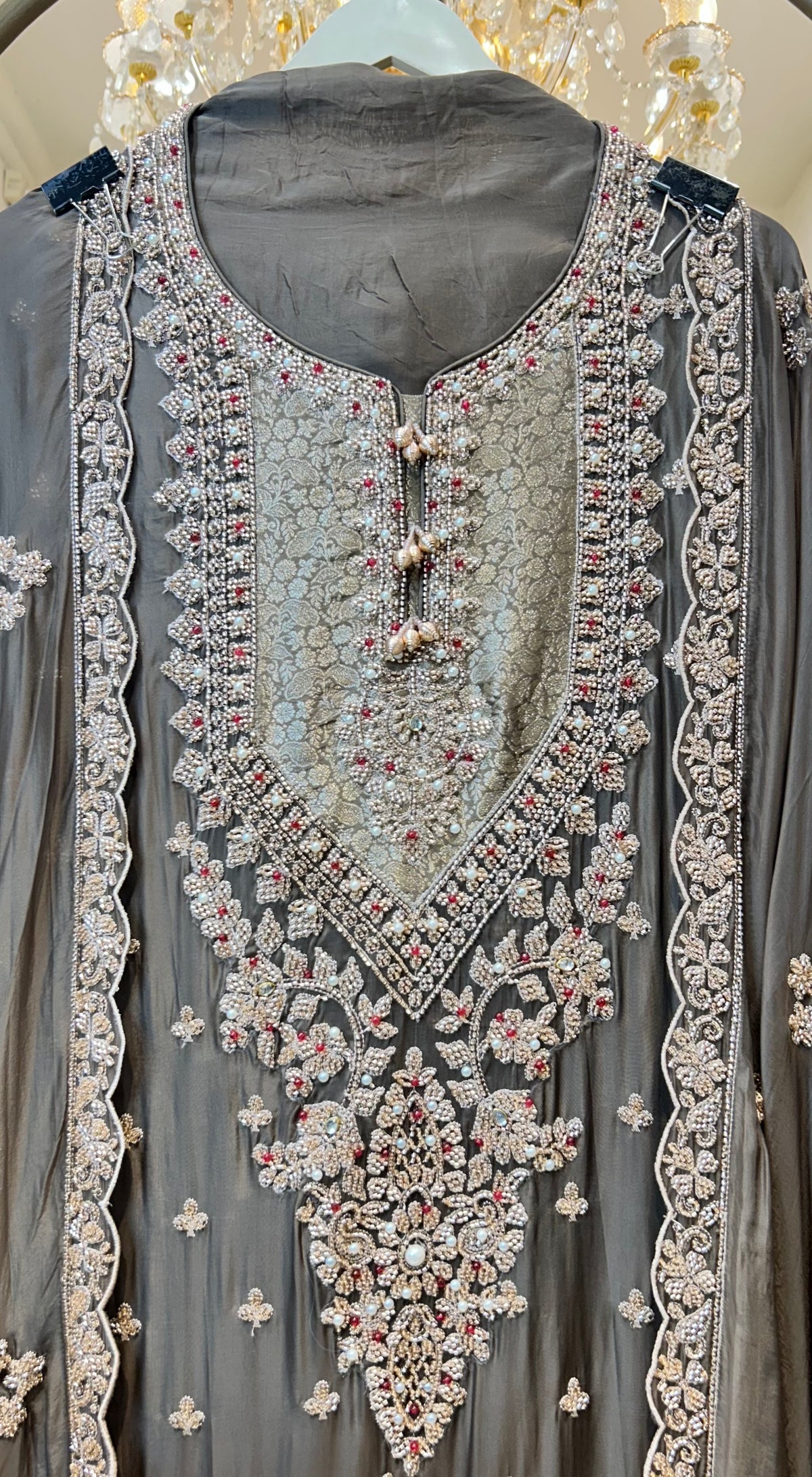 Itrana Silk Organza Suit