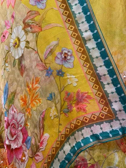 Zehra Moti Glow Organza Suit