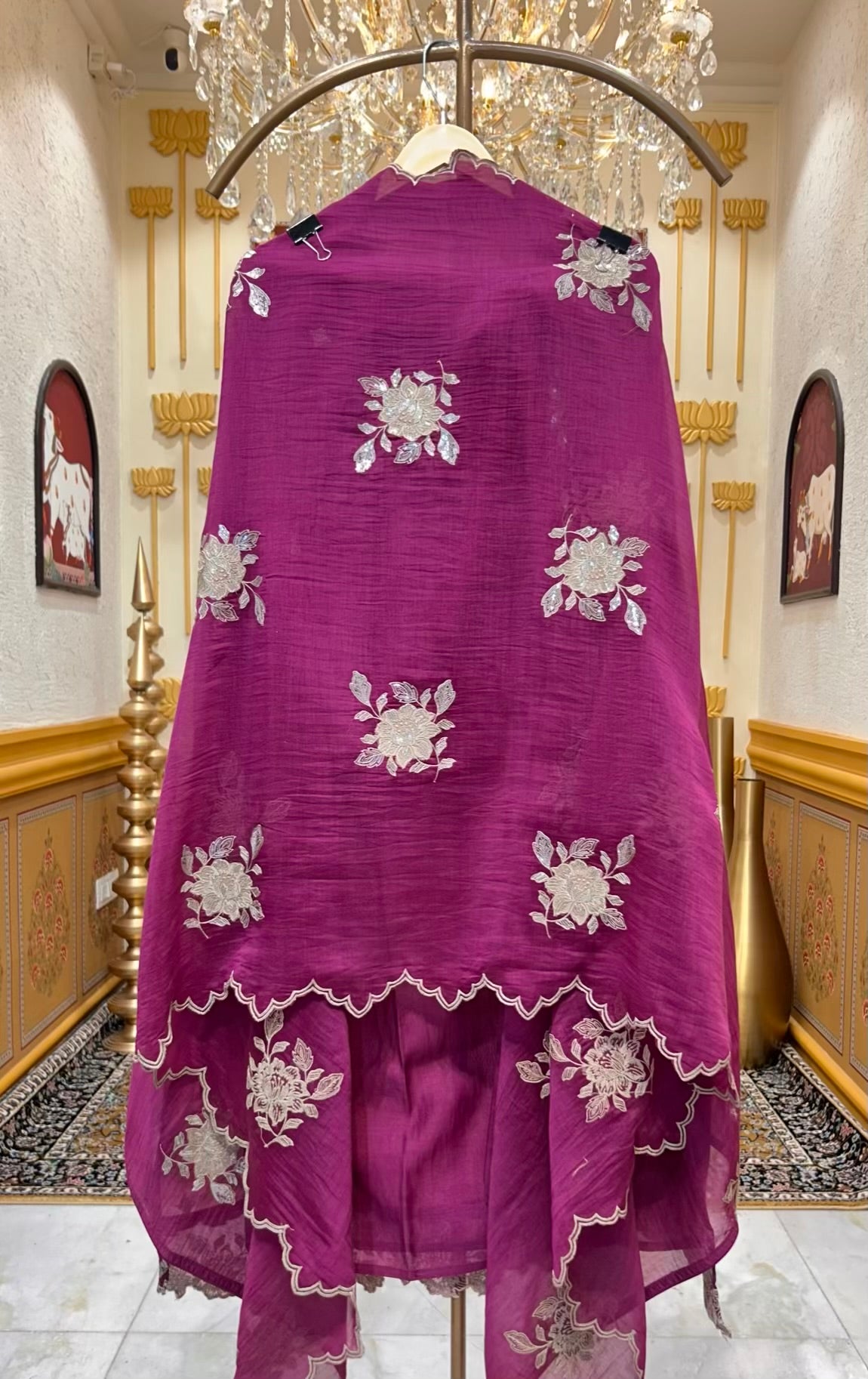 Zarvika Zari Phool Suit (Purple)