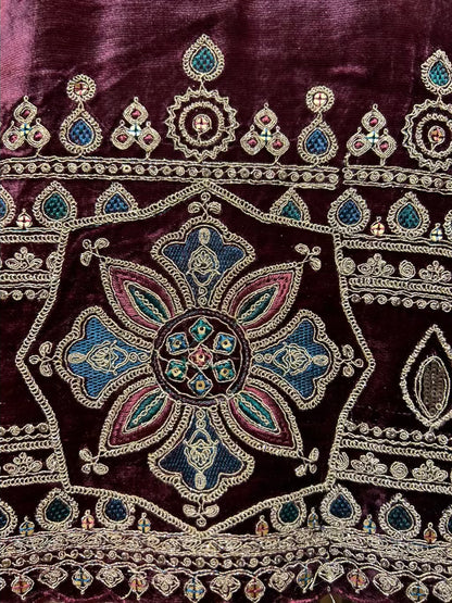 Zohraé-Velvet Suit (Wine)