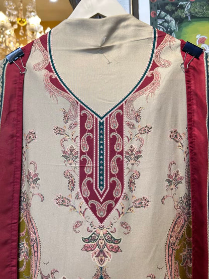 Pashvani Digital Suit (Maroon)