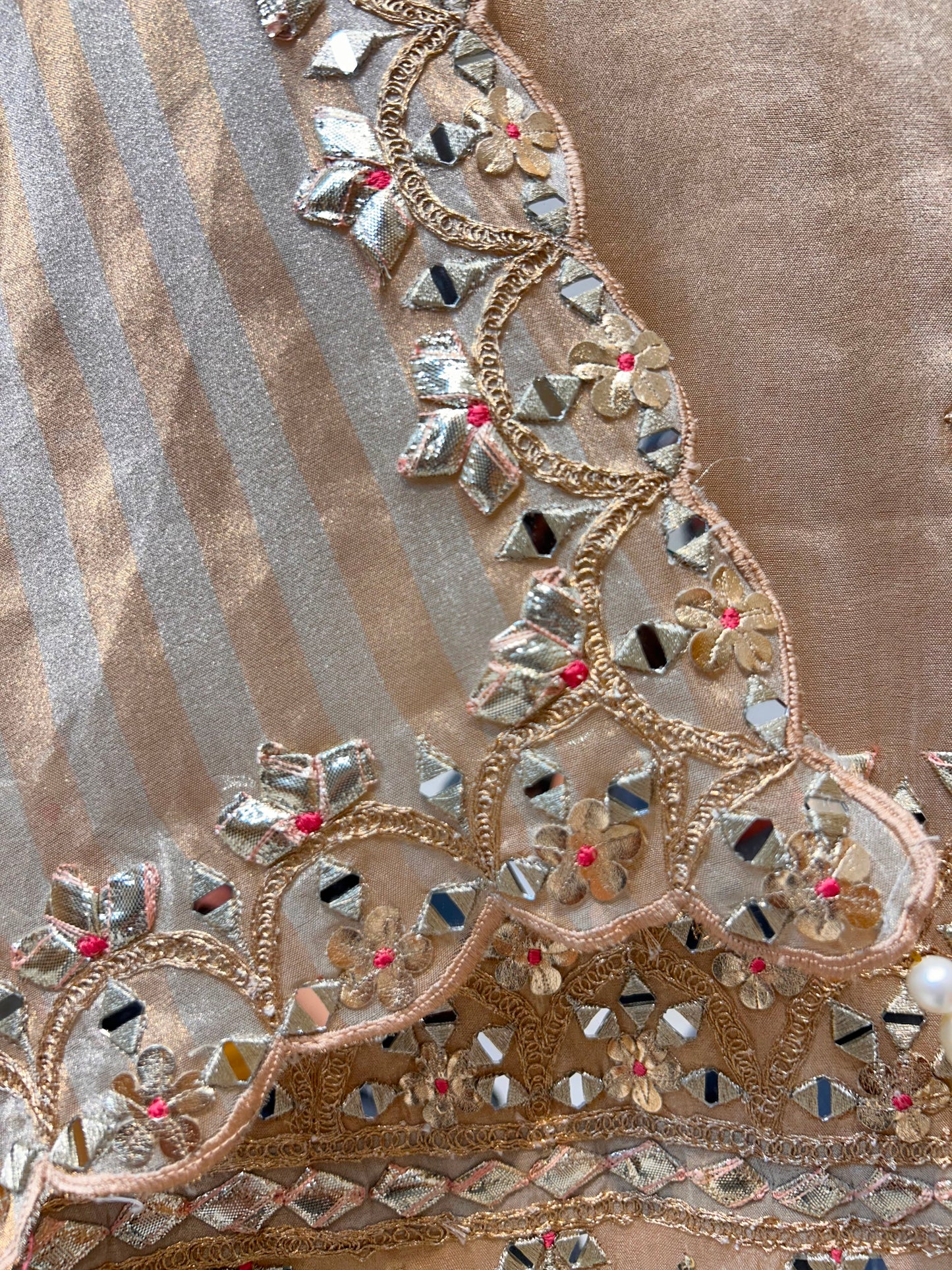 Parizaad Mirror Organza Suit