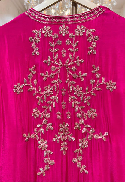 Elina Chinon Handwork Sharara Set (Pink)