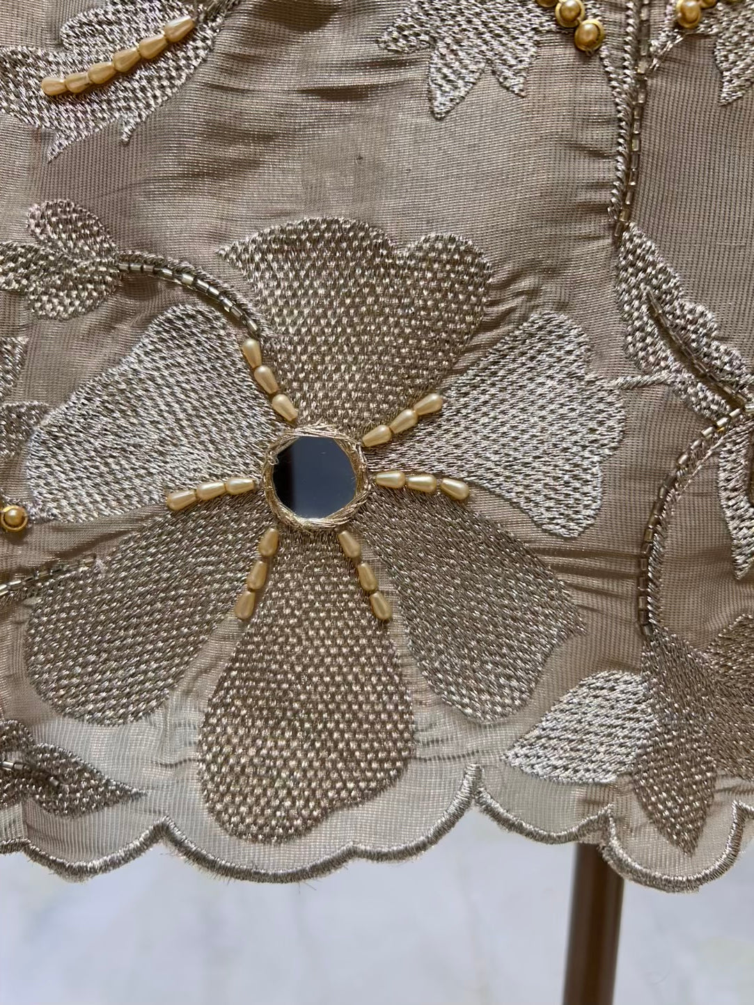 Noorika Sheesha Pearl Suit (Beige)