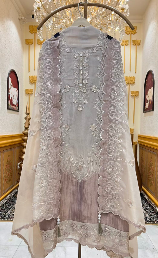 Arezya Sequin Thread Suit (Lavender)