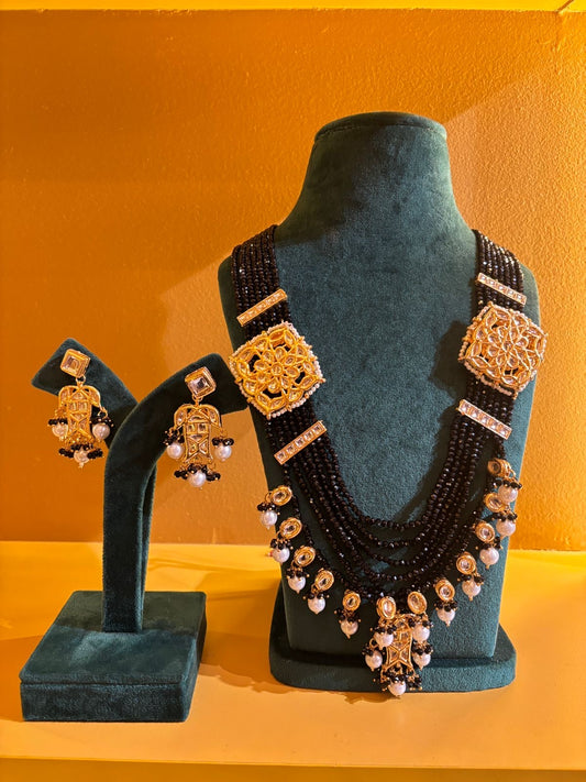 Zayra Gul-Jaal Haar Set (Black)